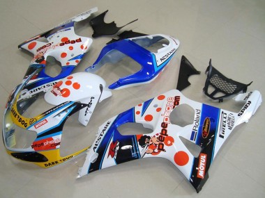 Descuento Carenados Moto Suzuki GSXR 1000 2000-2002 - Blanco Azul Rojo Amarillo Negro Dark Dog Motul Pepe Phone