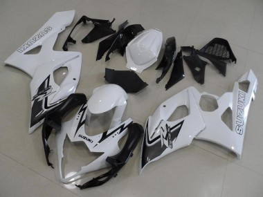 Descuento Carenado Moto Suzuki GSXR 1000 2005-2006 - Blanco Negro