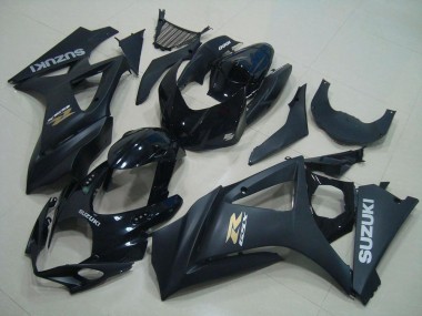 Descuento Carenados Moto Suzuki GSXR 1000 2007-2008 - Negro Brillante Negro Mate Oro OEM Estilo