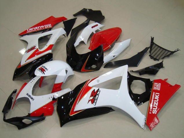 Descuento Kits Carenado Moto Suzuki GSXR 1000 2007-2008 - Blanco Rojo Negro