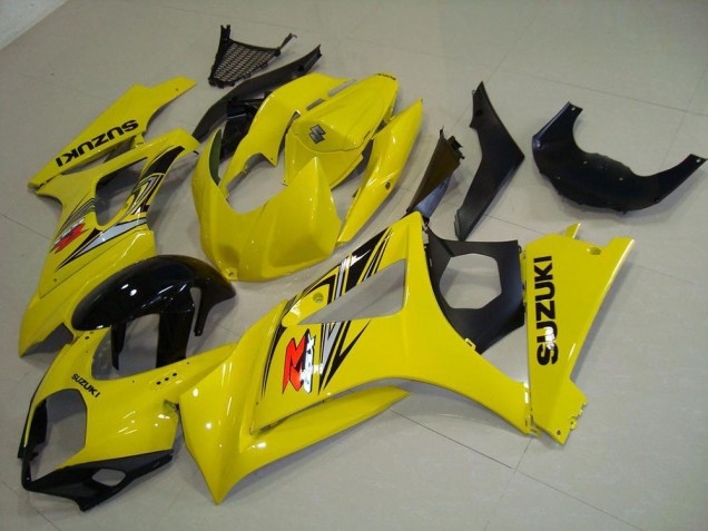 Descuento Carenado Moto Suzuki GSXR 1000 2007-2008 - Amarillo Negro Brillante
