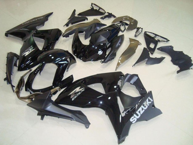 Descuento Carenados Moto Suzuki GSXR 1000 2009-2016 - Negro Brillante Negro Mate OEM Estilo