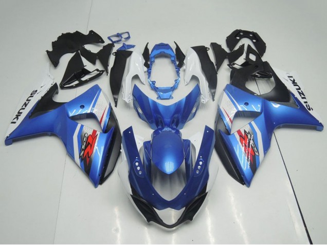Descuento Carenados Moto Suzuki GSXR 1000 2009-2016 - Azul Claro Azul Blanco Negro OEM Estilo