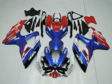 Descuento Carenados Moto Suzuki GSXR 1000 2009-2016 - Azul Rojo Blanco Piaa Motul