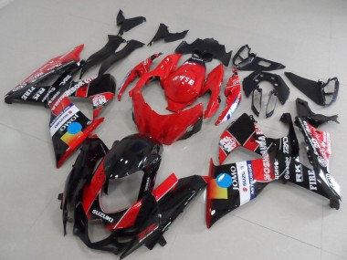 Descuento Carenados Moto Suzuki GSXR 1000 2009-2016 - Rojo Azul Amarillo Negro JOMO