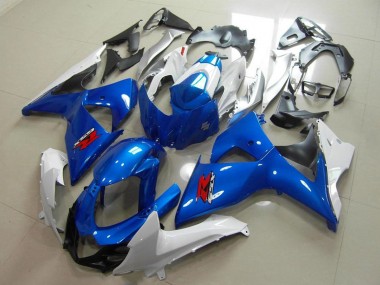 Descuento Carenados Moto Suzuki GSXR 1000 2009-2016 - Azul Blanco Negro OEM Estilo