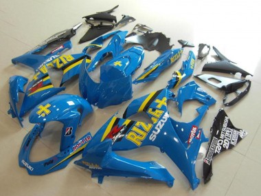 Descuento Carenados Moto Suzuki GSXR 1000 2009-2016 - Azul Amarillo Rizla Hopper Motul