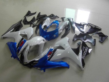 Descuento Carenados Moto Suzuki GSXR 1000 2009-2016 - Blanco Azul Negro OEM Estilo