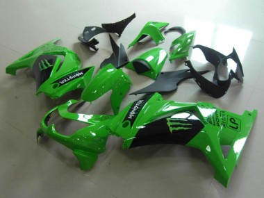 Descuento Carenados Moto Kawasaki ZX250R 2008-2012 - Verde Negro Brillante Monstruo