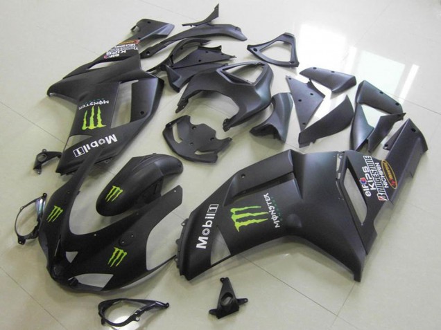 Descuento Carenados Moto Kawasaki ZX6R 2007-2008 - Negro Mate Monstruo