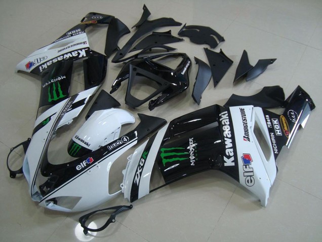 Descuento Carenados Moto Kawasaki ZX6R 2007-2008 - Blanco Monstruo