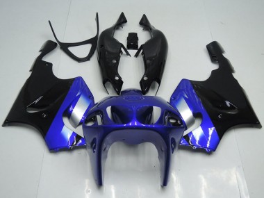 Descuento Carenados Moto Kawasaki ZX7R 1996-2003 - Azul Plata Negro Brillante