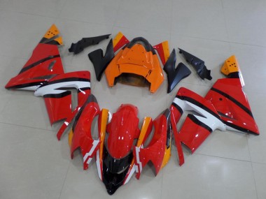 Descuento Carenados Moto Kawasaki ZX10R 2004-2005 - Naranja Negro Blanco