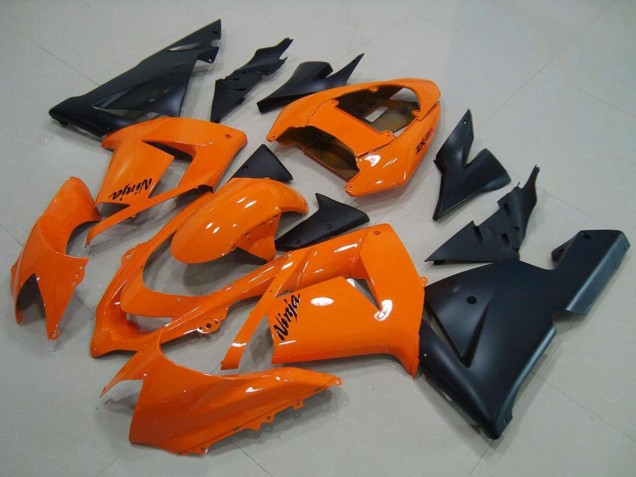 Descuento Carenados Moto Kawasaki ZX10R 2004-2005 - Naranja Negro Mate