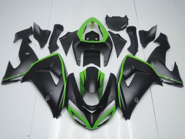 Descuento Carenado Moto Kawasaki ZX10R 2006-2007 - Verde Negro Mate