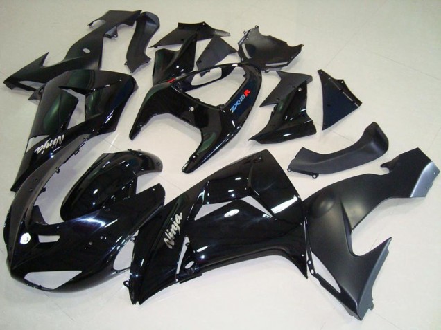 Descuento Carenados Moto Kawasaki ZX10R 2006-2007 - Negro Brillante Negro Mate Blanco Ninja
