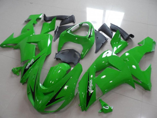 Descuento Carenados Moto Kawasaki ZX10R 2006-2007 - Verde Negro Raya