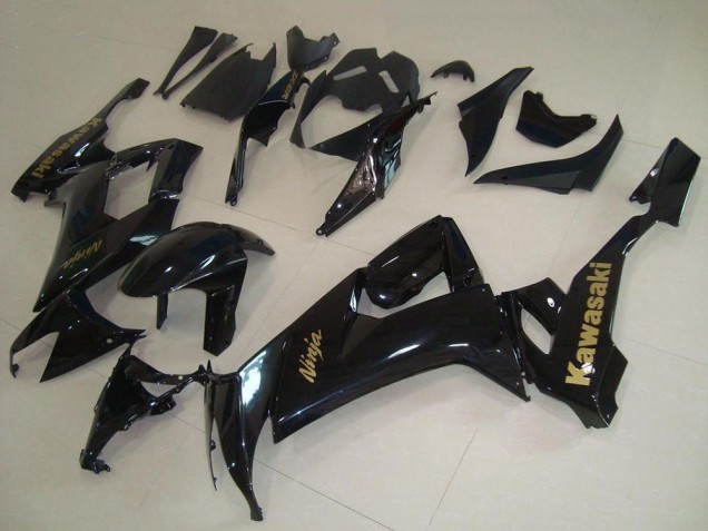 Descuento Carenados Moto Kawasaki ZX10R 2008-2010 - Negro Brillante Oro Calcomanía