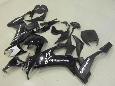 Descuento Carenados Moto Kawasaki ZX10R 2008-2010 - Negro Brillante Silkolene Star
