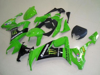 Descuento Carenados Moto Kawasaki ZX10R 2008-2010 - Verde Negro Brillante Amarillo Monstruo