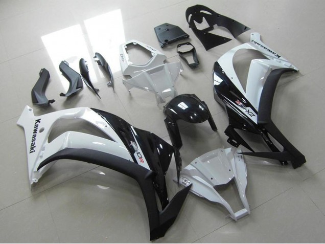Descuento Carenado Moto Kawasaki ZX10R 2011-2015 - Blanco Negro Brillante
