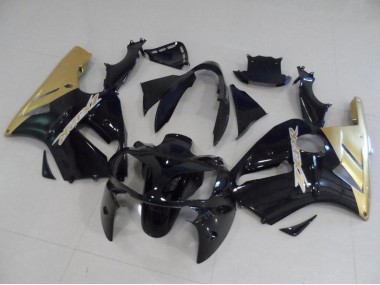 Descuento Kits Carenado Moto Kawasaki ZX12R 2002-2006 - Negro Brillante Oro