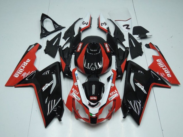 Descuento Carenados Moto Aprilia RS125 2006-2011 - Negro Brillante Rojo Blanco