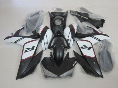 Descuento Carenados Moto Yamaha YZF R3 2015-2018 - Blanco Negro Mate