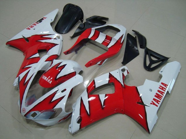 Descuento Carenados Moto Yamaha YZF R1 2000-2001 - Blanco Rojo