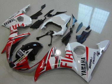 Descuento Carenados Moto Yamaha YZF R6 2003-2004 - Blanco Rojo Fiat Michelin Motul
