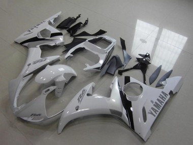 Descuento Kits Carenado Moto Yamaha YZF R6 2003-2004 - Blanco Negro Brillante