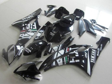 Descuento Carenados Moto Yamaha YZF R6 2006-2007 - Blanco Negro Brillante Verde Rojo Fiat Yamalube Motul