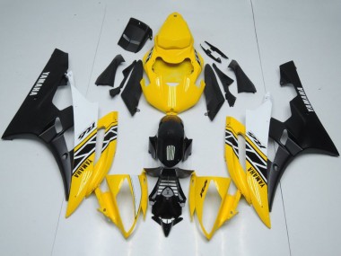 Descuento Carenados Moto Yamaha YZF R6 2006-2007 - Amarillo Blanco Negro OEM Estilo