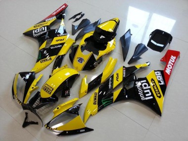 Descuento Carenados Moto Yamaha YZF R6 2006-2007 - Amarillo Negro Brillante Rojo Verde Motul Monstruo