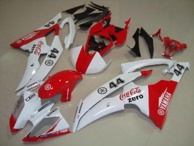 Descuento Carenados Moto Yamaha YZF R6 2008-2016 - Blanco Rojo Cocacola 44