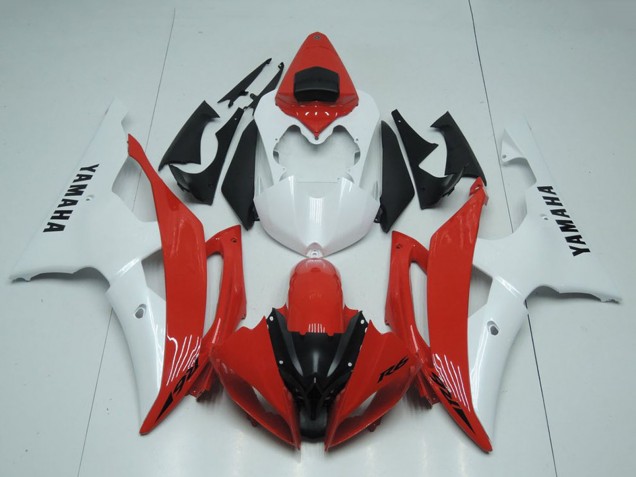 Descuento Carenados Moto Yamaha YZF R6 2008-2016 - Blanco Rojo