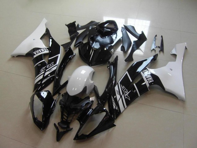 Descuento Carenado Moto Yamaha YZF R6 2008-2016 - Blanco Negro Brillante