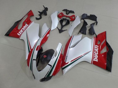 Descuento Kits Carenado Moto Ducati 1199 2011-2014 - Blanco Rojo Negro Verde