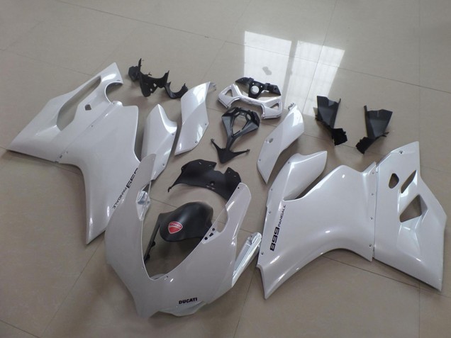 Descuento Carenados Moto Ducati 1199 2011-2014 - Blanco Negro