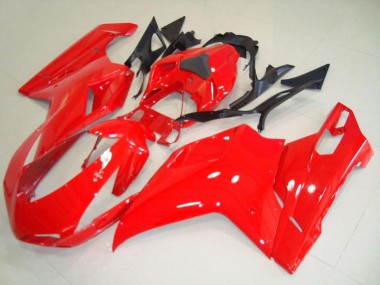 Descuento Carenados Moto Ducati 848 1098 1198 2007-2014 - Rojo