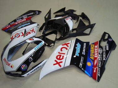 Descuento Carenados Moto Ducati 1098 2007-2014 - Blanco Azul Rojo Negro Brillante Negro Xerox Valsir