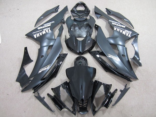 Descuento Carenados Moto Yamaha YZF R6 2008-2016 - Negro Brillante Negro Mate Blanco Calcomanías