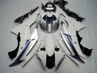 Descuento Kits Carenado Moto Yamaha YZF R6 2008-2016 - Blanco Azul Negro