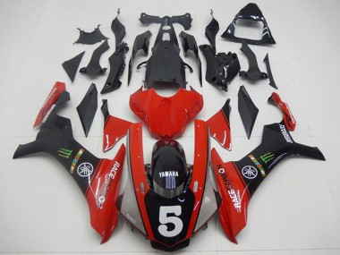 Descuento Carenados Moto Yamaha YZF R1 2015-2019 - Rojo Negro Verde Monstruo 5