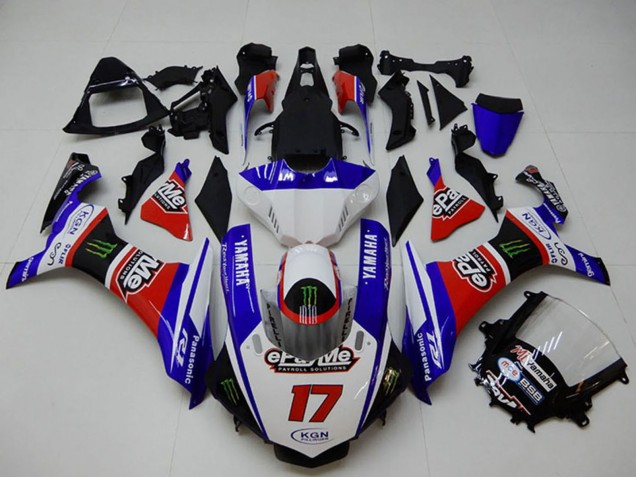 Descuento Carenados Moto Yamaha YZF R1 2015-2019 - Blanco Azul Rojo Negro Verde Monstruo