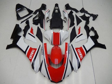 Descuento Carenados Moto Yamaha YZF R1 2015-2019 - Blanco Rojo Negro
