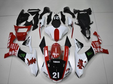 Descuento Carenados Moto Yamaha YZF R1 2015-2019 - Blanco Rojo Negro Brillante Verde Monstruo Motul YSP