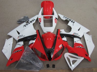 Descuento Carenado Moto Yamaha YZF R1 1998-1999 - Blanco Rojo Negro
