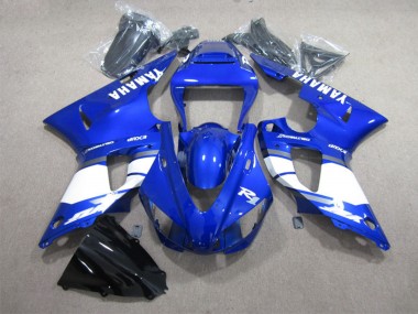 Descuento Carenados Moto Yamaha YZF R1 1998-1999 - Azul Blanco Calcomanía