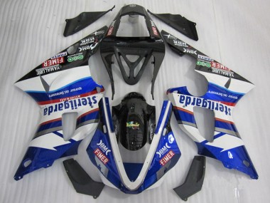 Descuento Carenados Moto Yamaha YZF R1 2000-2001 - Blanco Azul Negro Rojo Fimer Sterilgarda